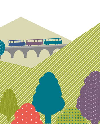 An illustration of a train